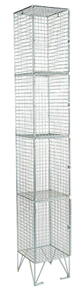 Four Compartment Mesh Locker(with or without door)